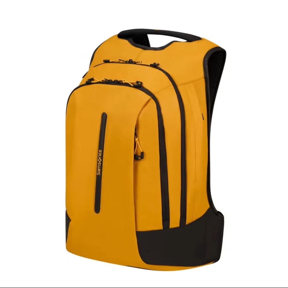 Samsonite Ecodiver Laptop Large Backpack Yellow Water Resistant NWT